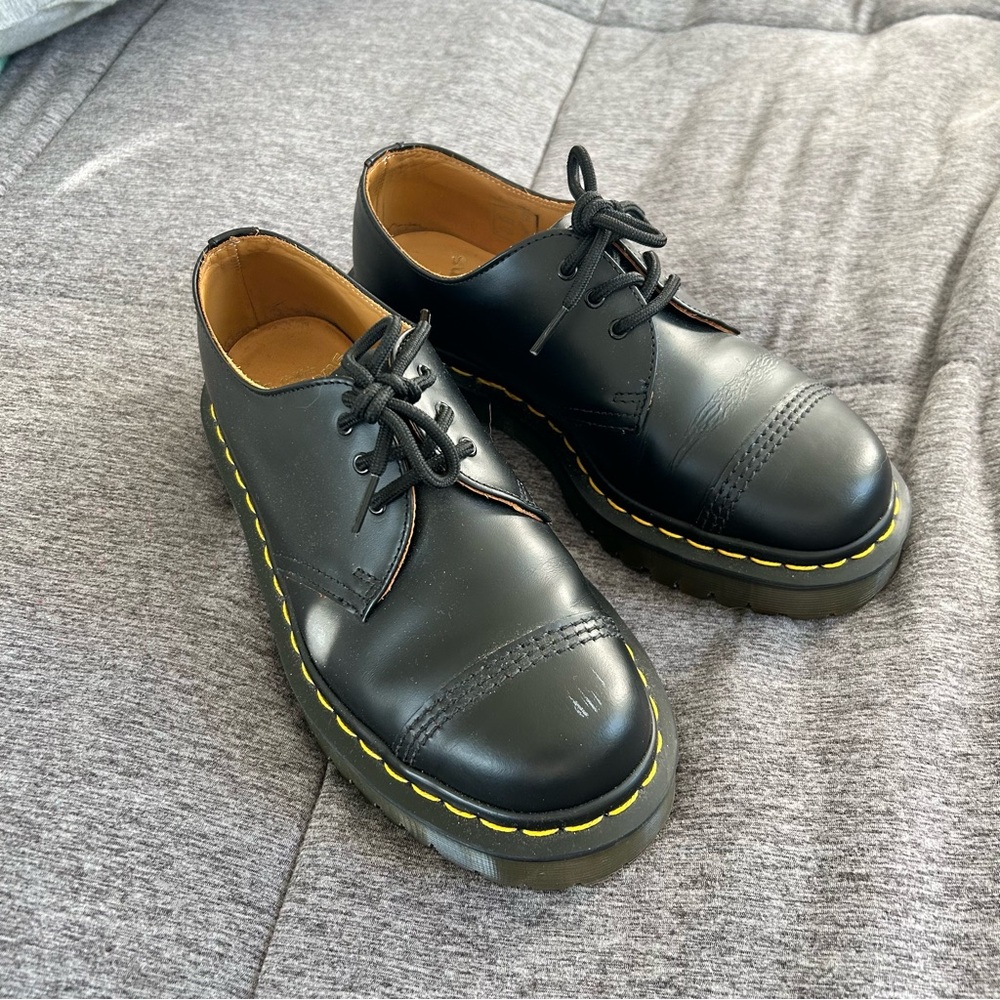 DR. MARTENS 1461 Bex Made In England Toe Cap Oxford Shoes